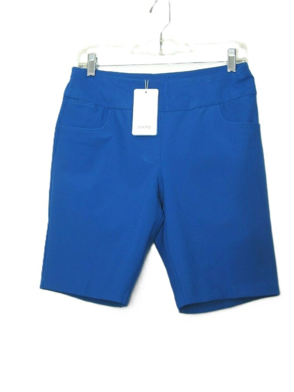 Ping NEW Adele Golf Shorts Snorkel Blue Size 6 9" Inseam Bermuda Pull On Stretch